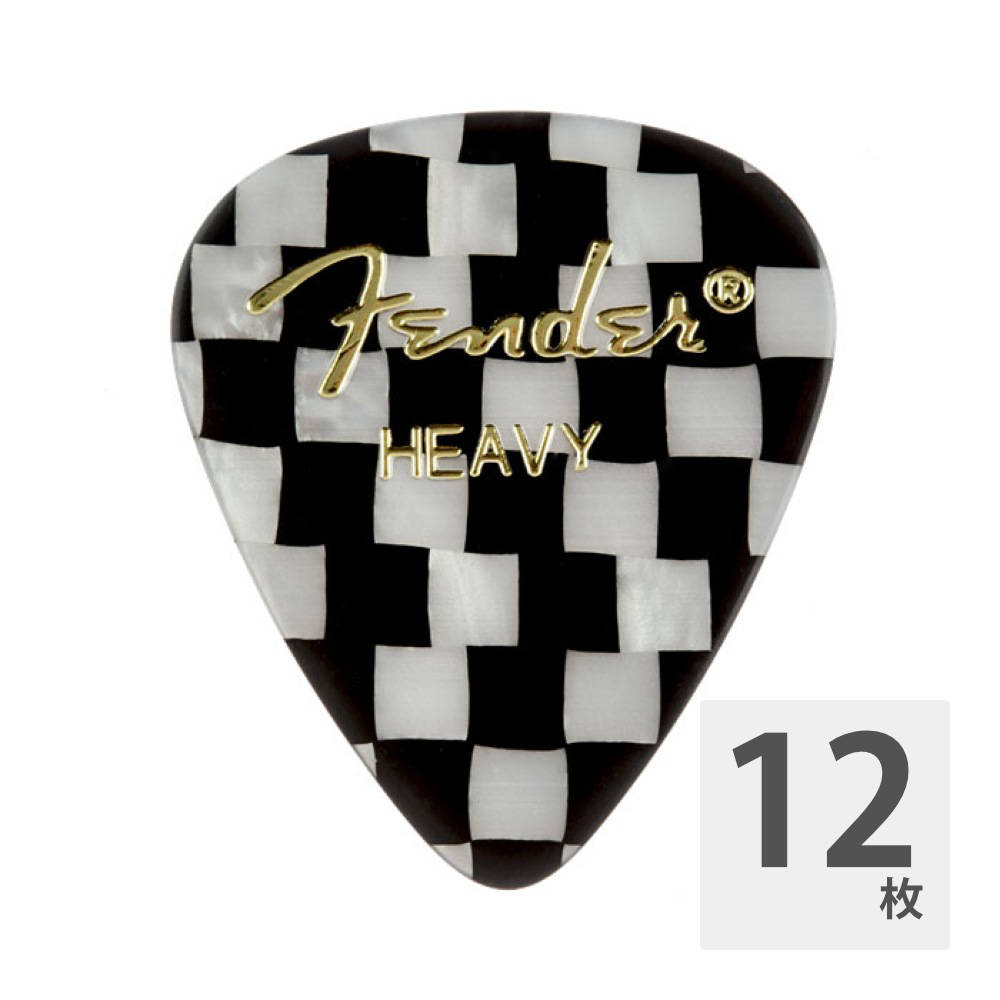 Fender 351 Shape Premium Picks Heavy Checker ギターピック 12枚入り