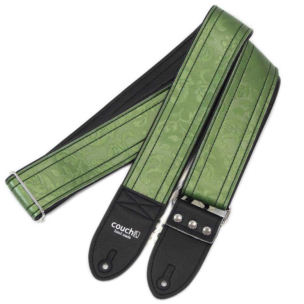 Couch Vintage Green Vines ギターストラップ