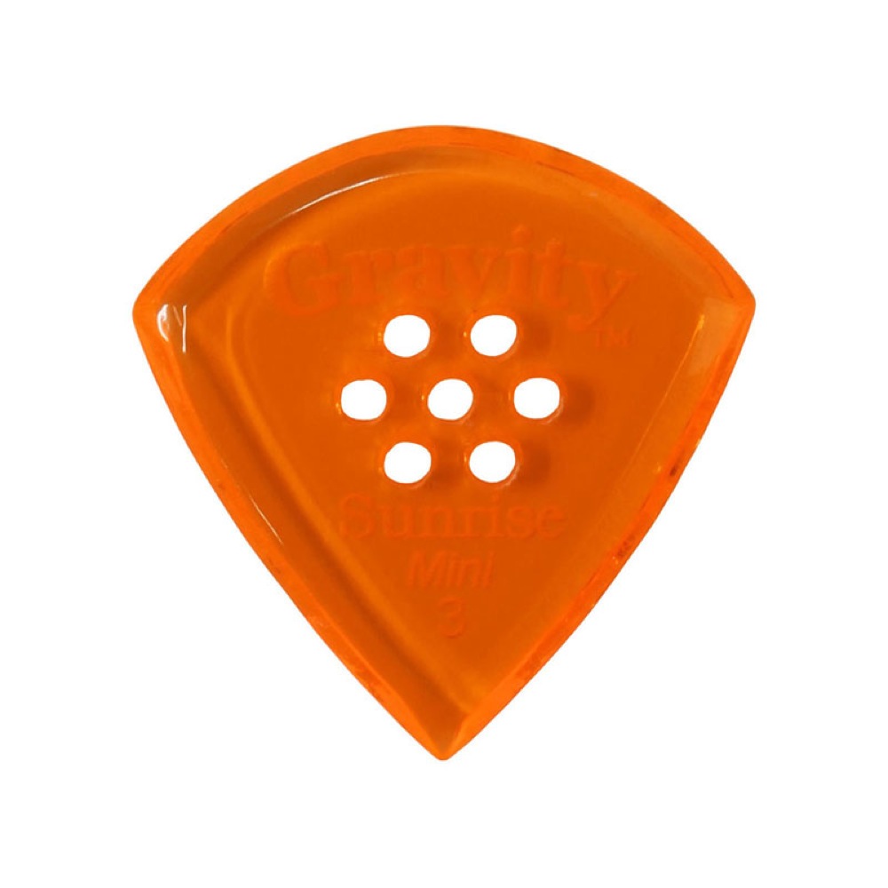 GRAVITY GUITAR PICKS sunrise -Mini Multi-Hole- GSUM3PM 3.0mm Orange ギターピック