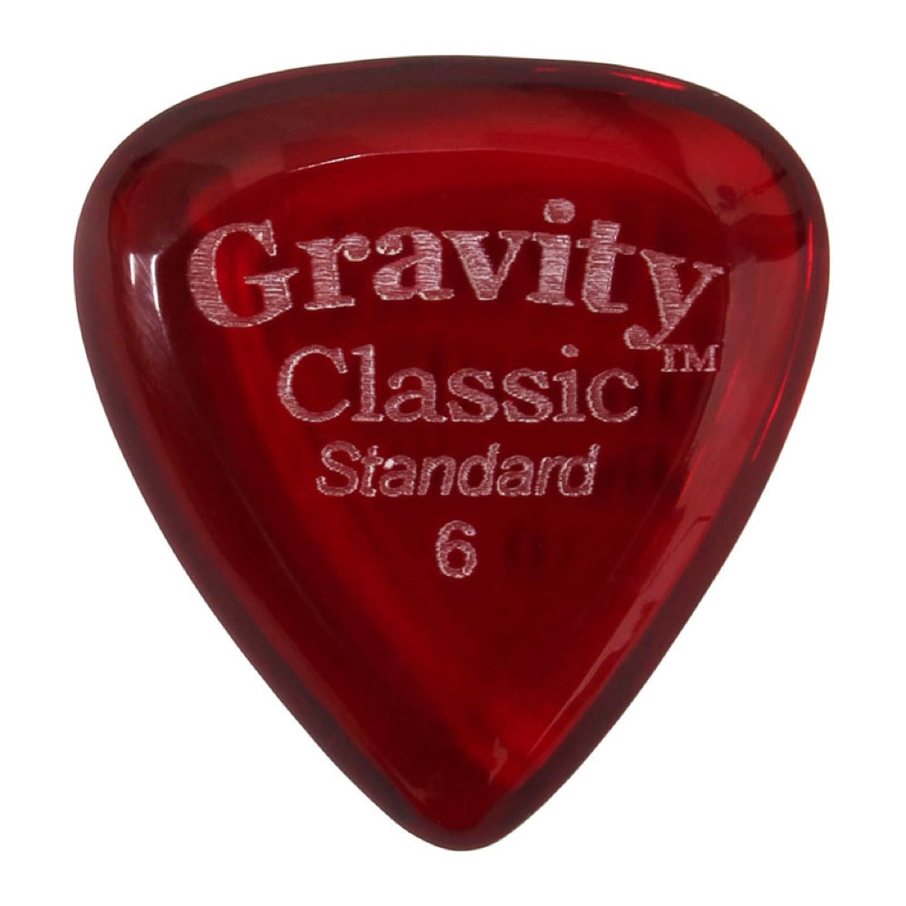 GRAVITY GUITAR PICKS Classic -Standard- GCLS6P 6.0mm Red ギターピック