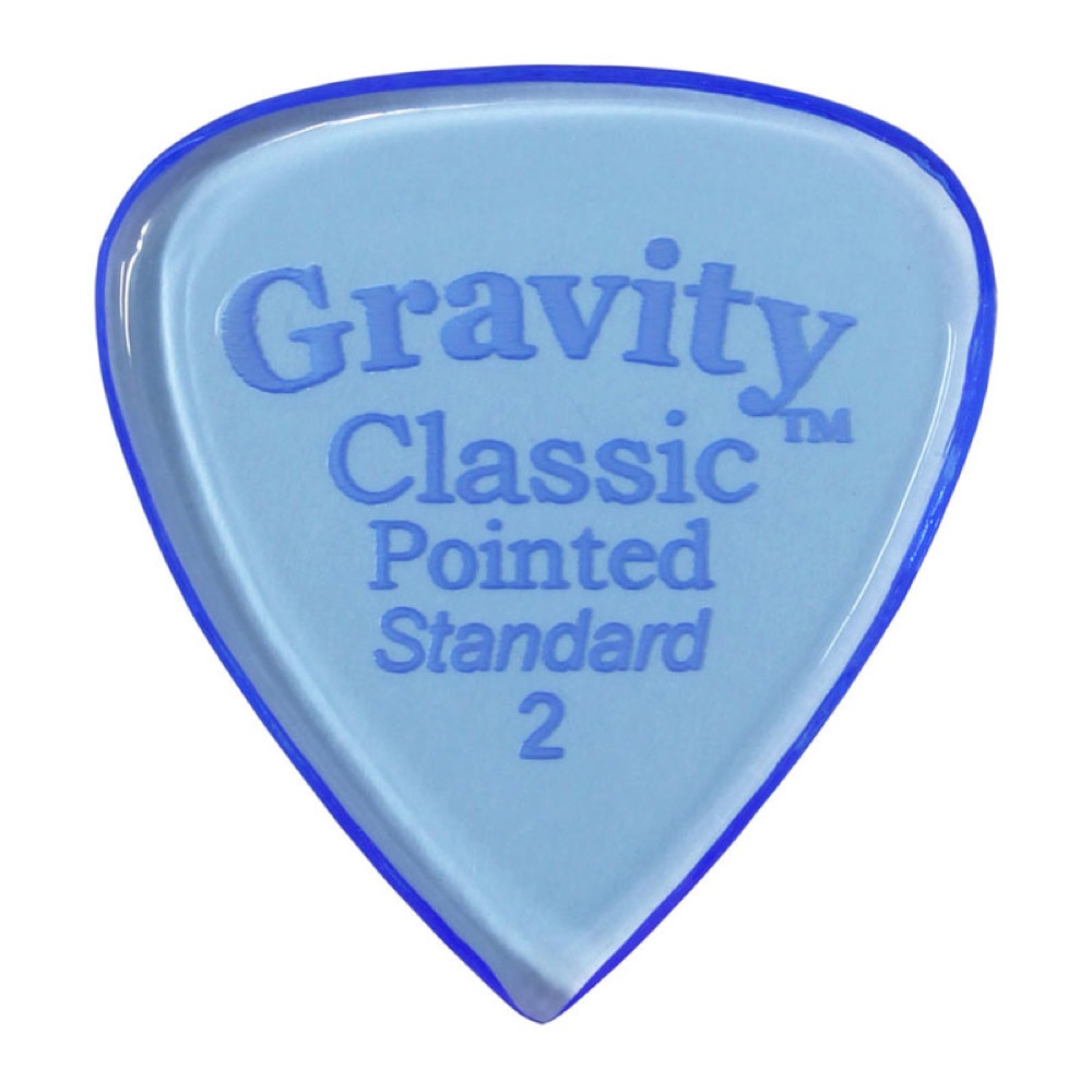 GRAVITY GUITAR PICKS Classic Pointed -Standard- GCPS2P 2.0mm Blue ギターピック