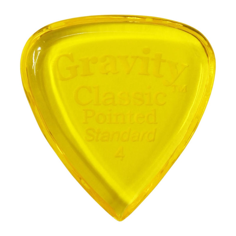 GRAVITY GUITAR PICKS Classic Pointed -Standard- GCPS4P 4.0mm Yellow ギターピック