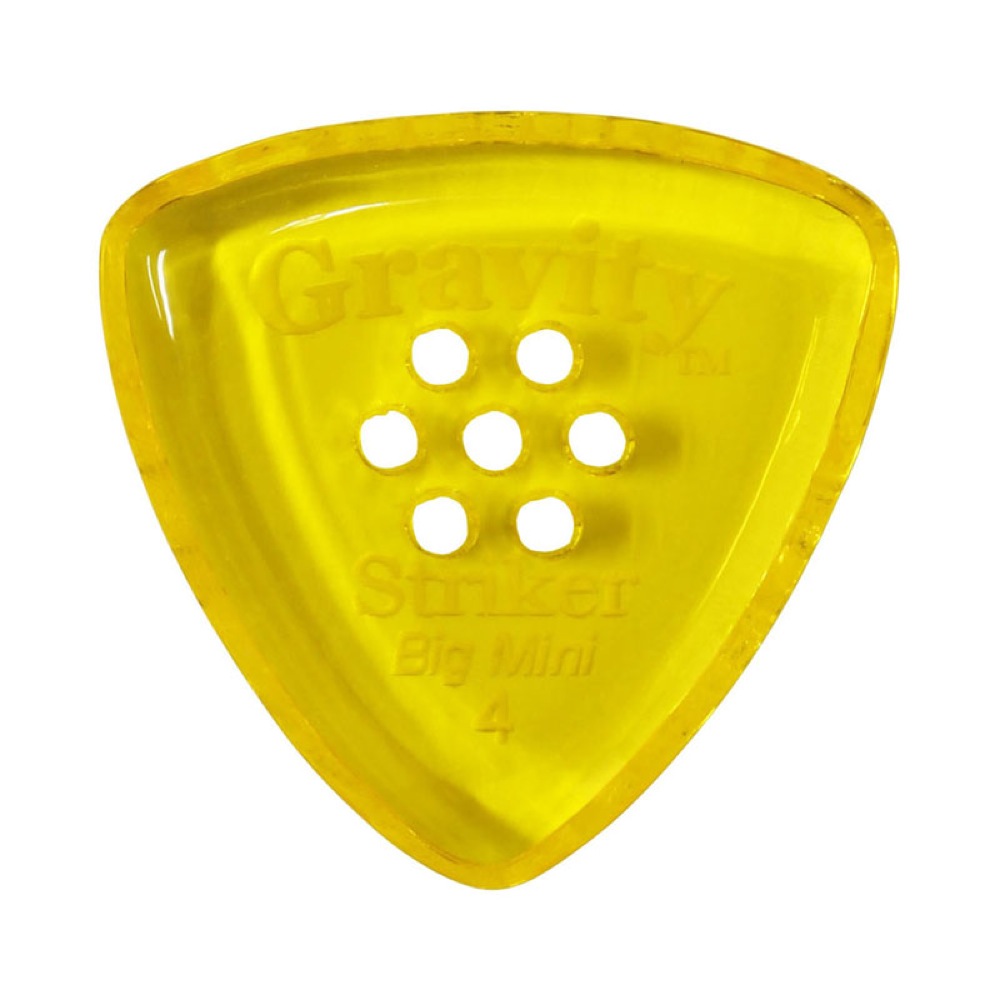 GRAVITY GUITAR PICKS Striker -Big Mini Multi-Hole- GSRB4PM 4.0mm Yellow ギターピック