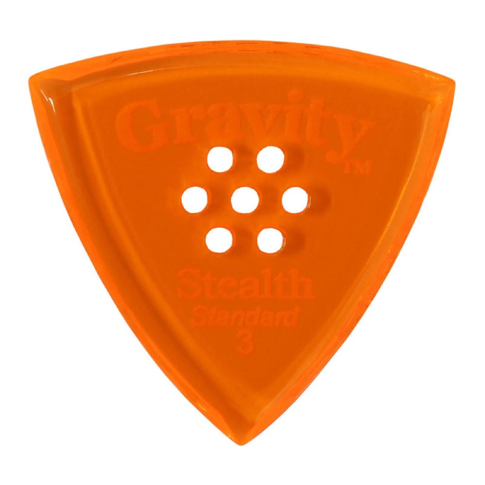 GRAVITY GUITAR PICKS Stealth -Standard Multi-Hole- GSSS3PM 3.0mm Orange ギターピック