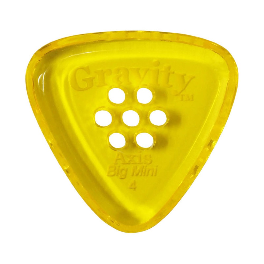 GRAVITY GUITAR PICKS Axis -Big Mini Multi-Hole- GAXB4PM 4.0mm Yellow ギターピック