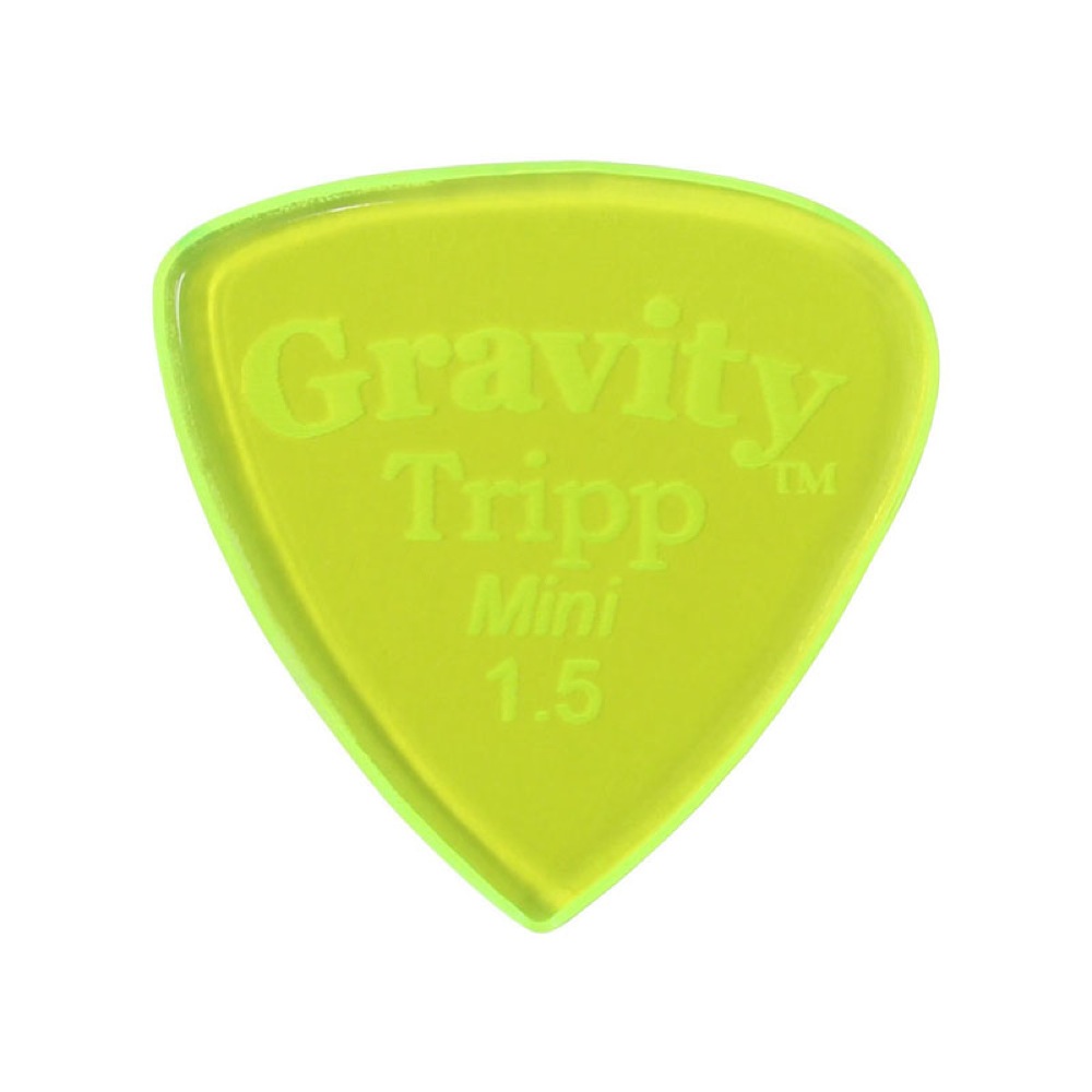 GRAVITY GUITAR PICKS Tripp -Mini- GTRM15P 1.5mm Fluorescent Green ギターピック