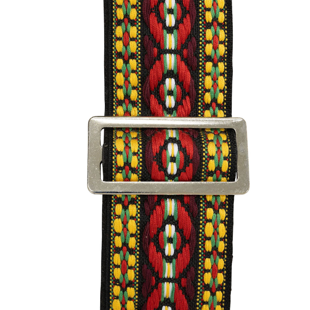 D’Andrea Ace Guitar Straps ACE-4 Bohemian Red ギターストラップ バックル
