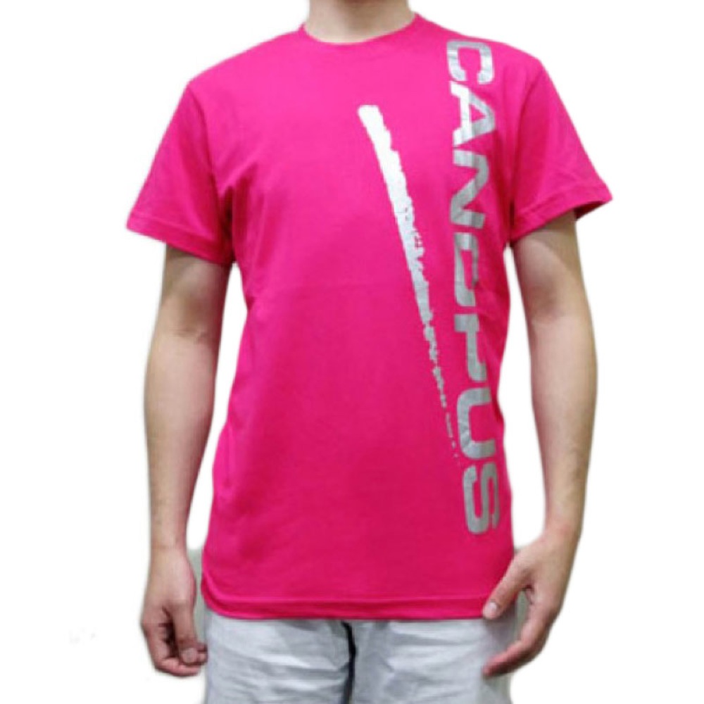 CANOPUS ピンク×シルバーロゴ Lサイズ Tシャツ