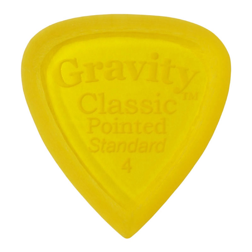 GRAVITY GUITAR PICKS Classic Pointed -Standard Master Finish- GCPS4M 4.0mm Yellow ピック