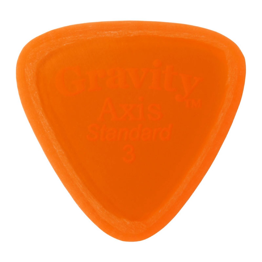 GRAVITY GUITAR PICKS Axis -Standard Master Finish- GAXS3M 3.0mm Orange ピック