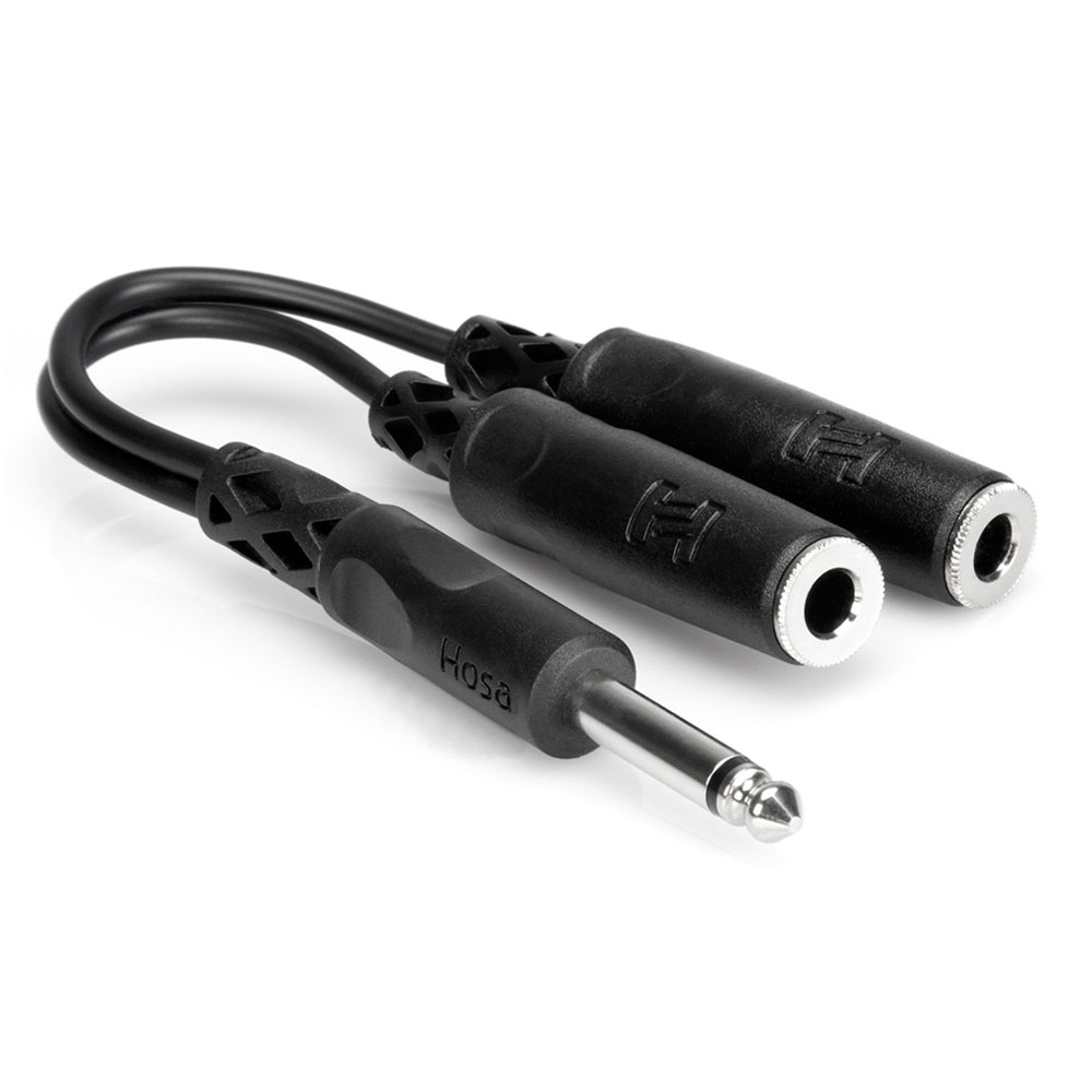 Hosa YPP-111 モノラルフォンオス-モノラルフォンメスx2 Yケーブル