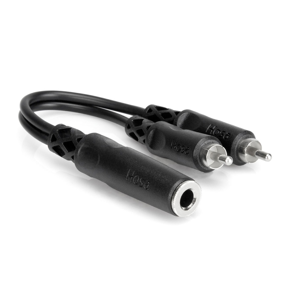 Hosa YPR-131 モノラルフォンメス-RCAオスx2 Yケーブル
