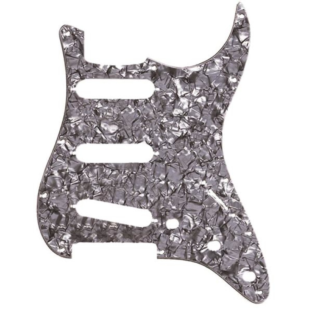 Fender 11-Hole Modern-Style Stratocaster S/S/S Pickguards ブラックモト ピックガード
