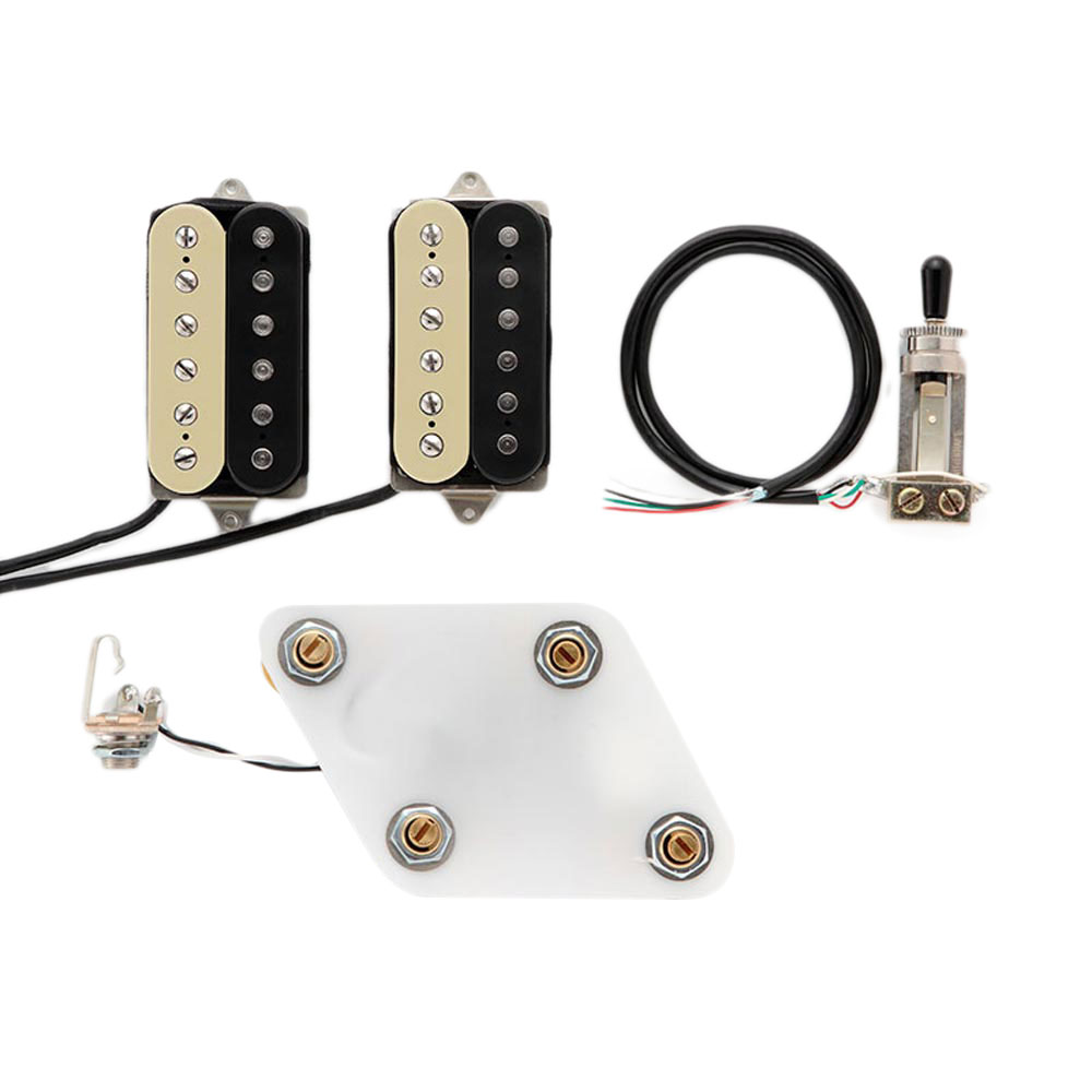 DiMarzio GG2101A1BC Pre-Wired Pickup Set for Les Paul Vintage Set Black/Cream プリワイアードピックアップ