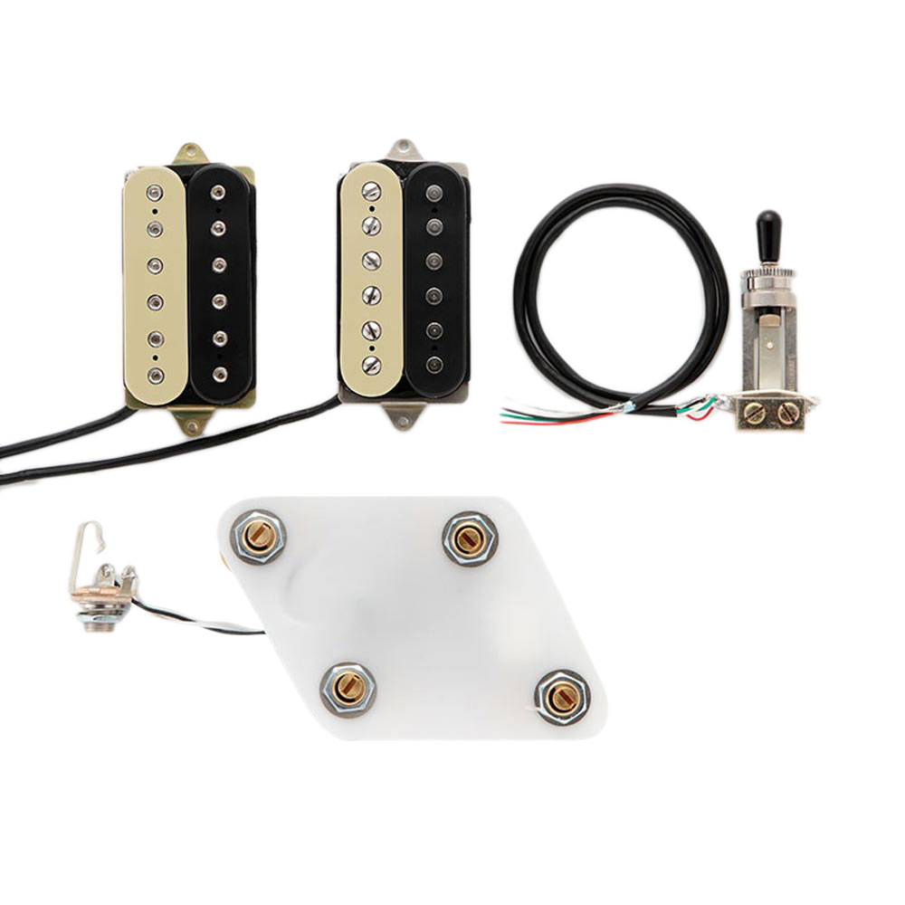 DiMarzio GG2101A2BC Pre-Wired Pickup Set for Les Paul Classic Rock Set Black/Cream プリワイアードピックアップ