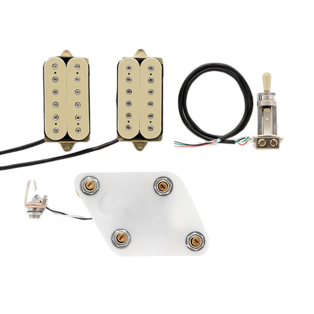 DiMarzio GG2101A3CR Pre-Wired Pickup Set for Les Paul Modern Metal Set Cream プリワイアードピックアップ