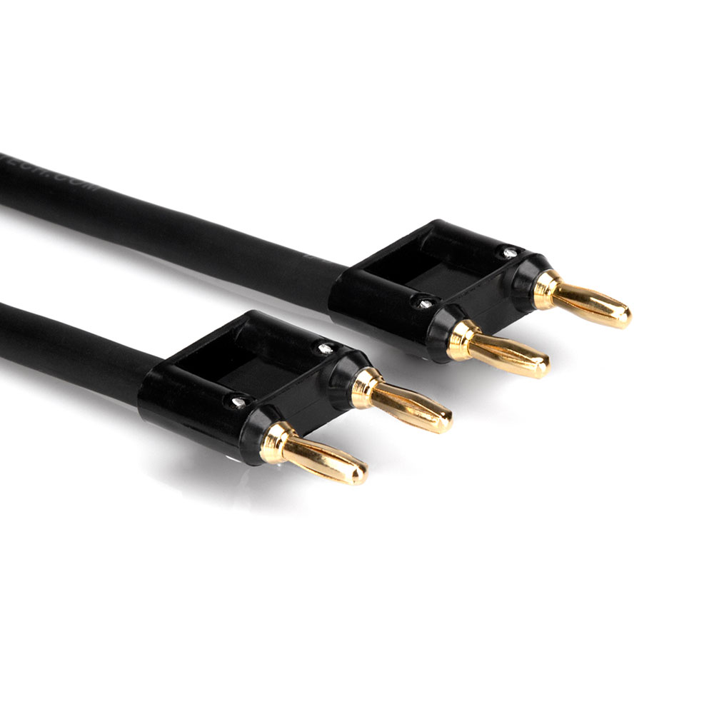 Hosa SKJ-605BB 1.5m デュアルバナナプラグ-デュアルバナナプラグ スピーカーケーブル