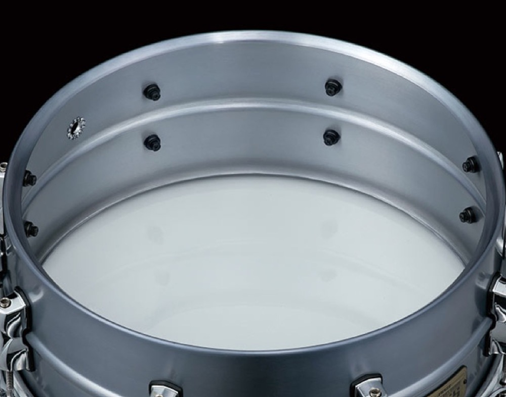 TAMA LAL1455 14”x 5.5”Aluminum スネアドラム スネアサイド側画像