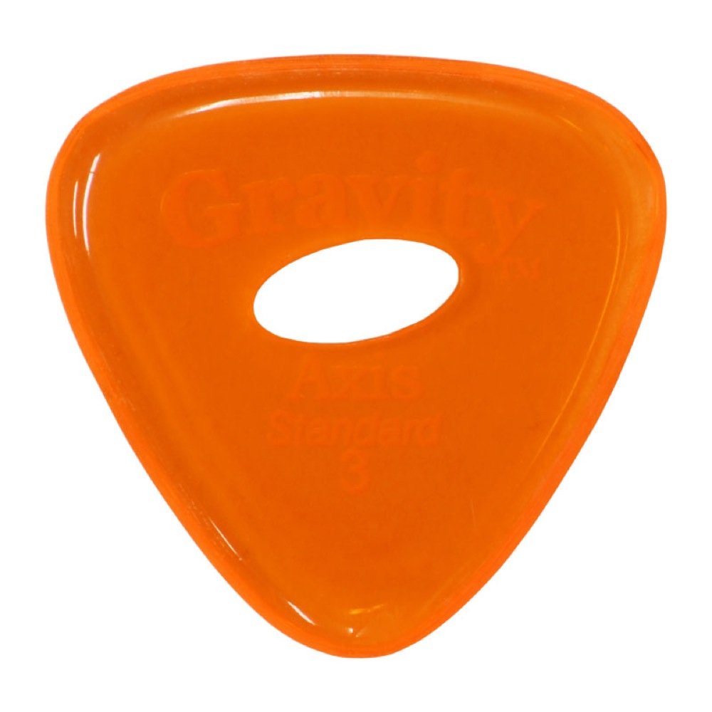GRAVITY GUITAR PICKS Axis -Standard Elipse Grip Hole- GAXS3PE 3.0mm Orange ピック