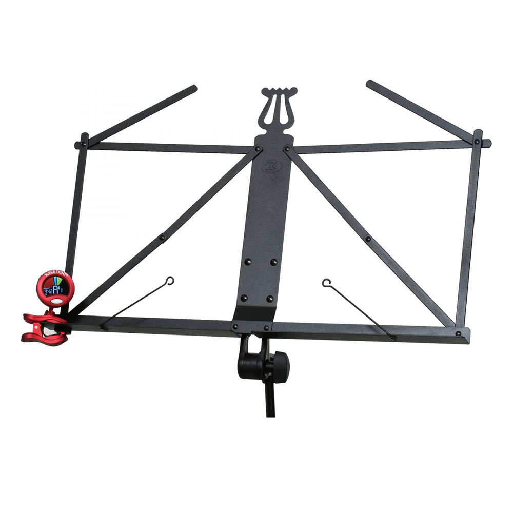 SNARK ST-2 全楽器対応クリップチューナー スナーク 譜面台に付けた画像