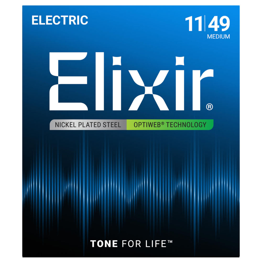 ELIXIR 19102 2Pack Optiweb Medium 11-49 エレキギター弦 2セットパック