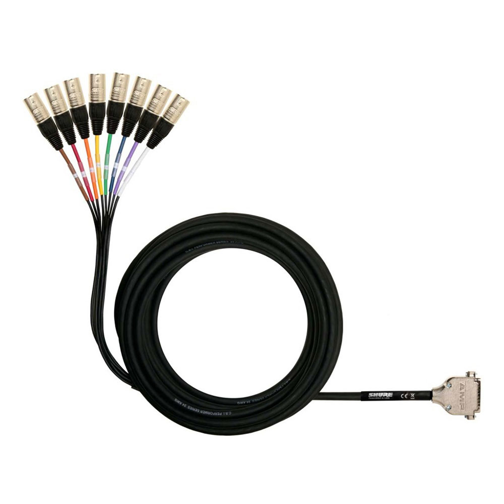 SHURE DB25-XLRM オートマチック・ミキサー用 7.6m スネークケーブル