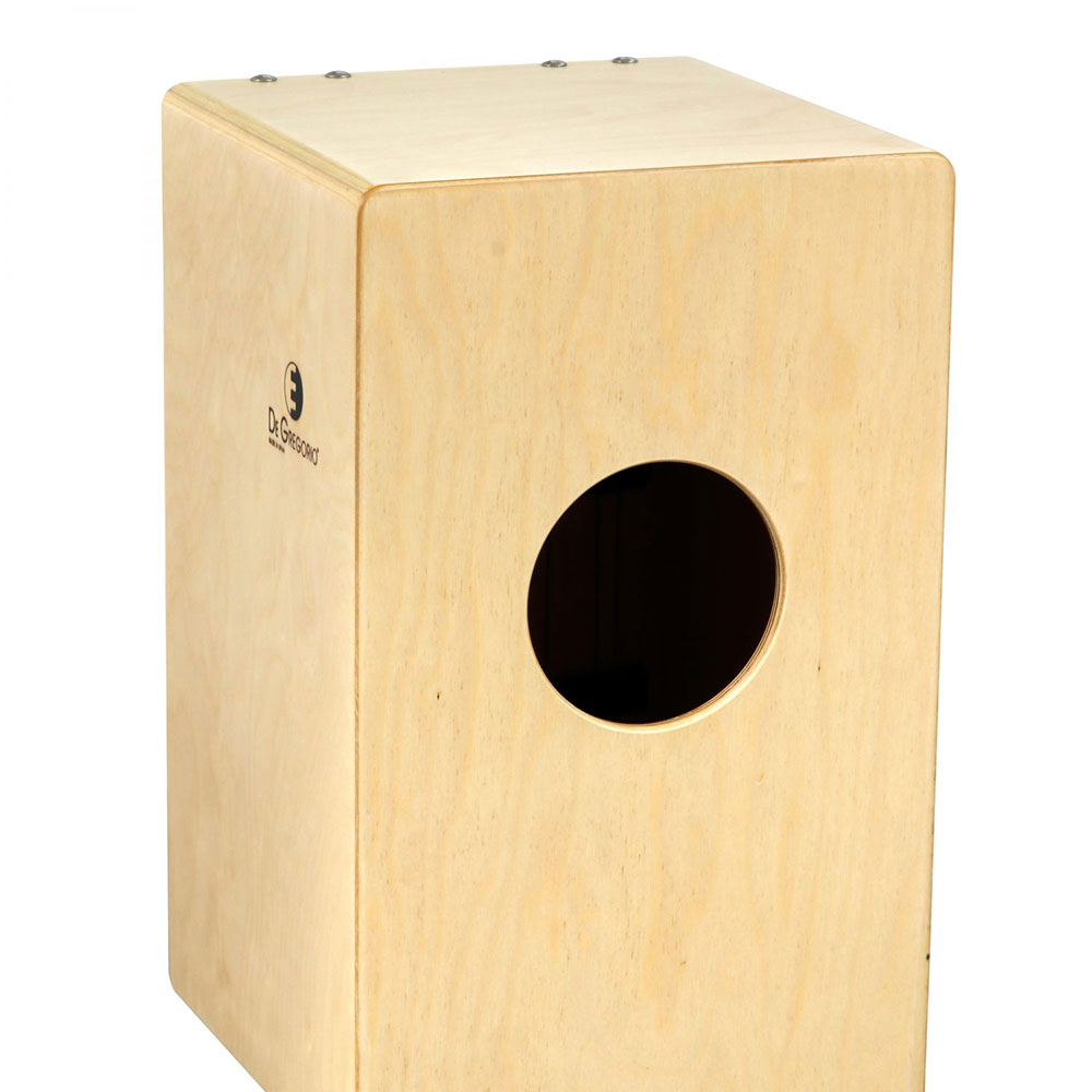 DG CAJON Chanela GREEN カホン ソフトケース付き サウンドホール部