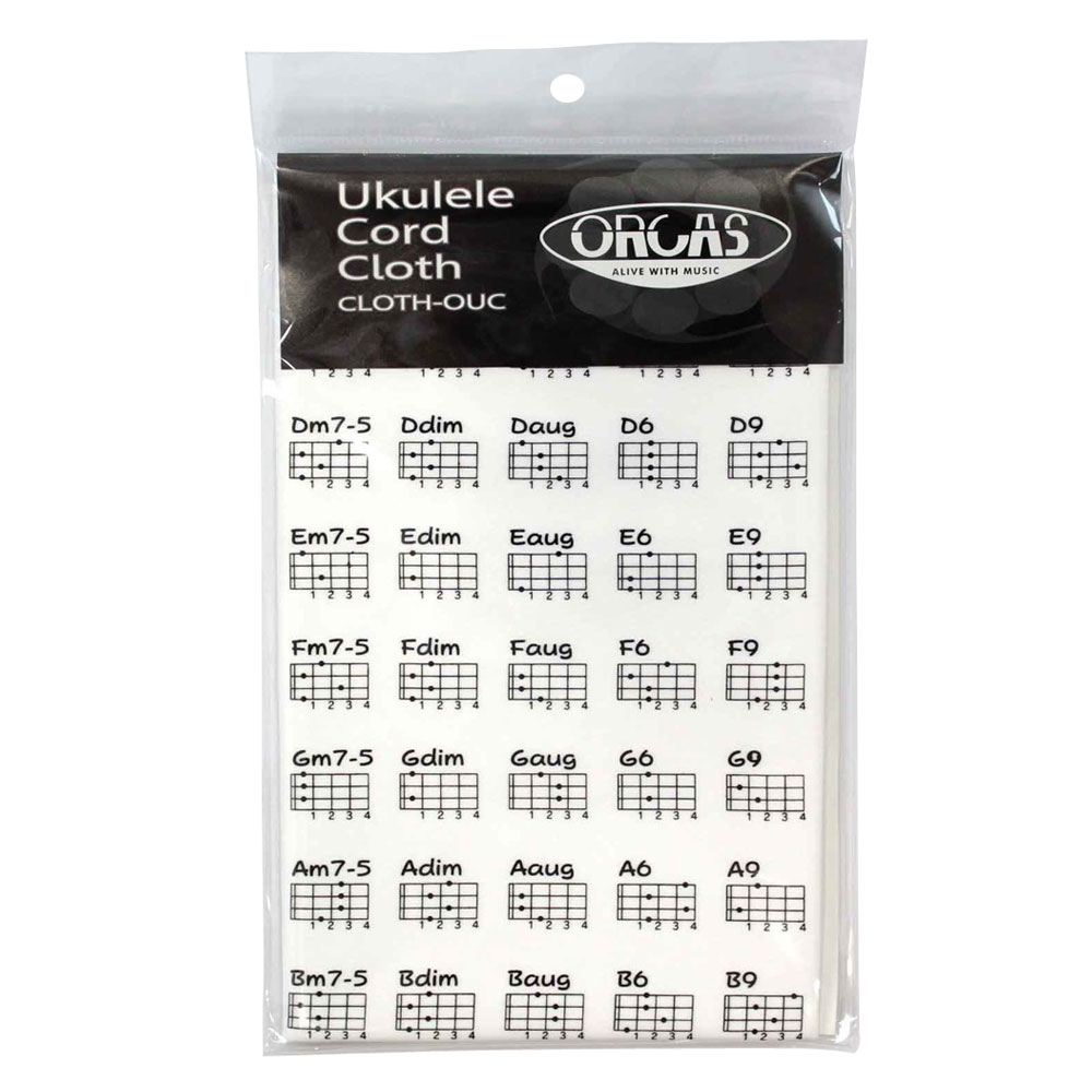 ORCAS CLOTH-OUC UKULELE CORD CLOTH WHT ウクレレコードクロス