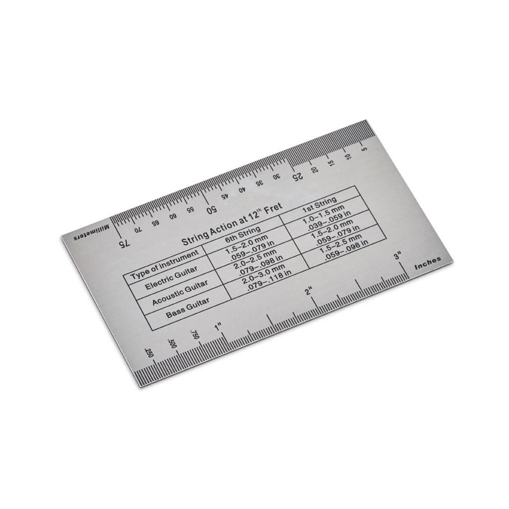 RockCare by Warwick Rock n’ Ruler String Action Gauge ギター/ベースセットアップ用ゲージ 裏面