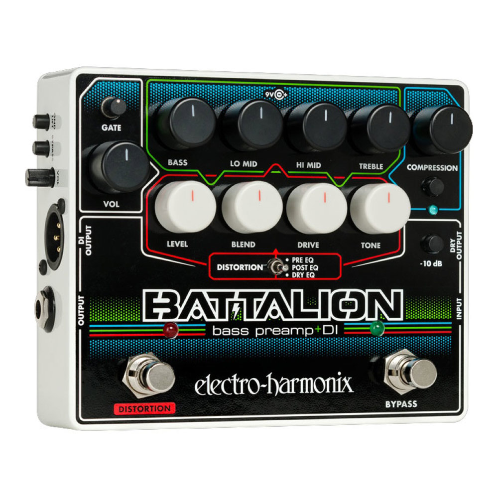 ELECTRO-HARMONIX BATTALION BASS PRE AMP DI ベースエフェクター