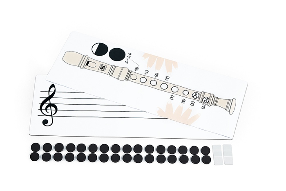 SUZUKI RMG-1 リコーダー指導用マグネットシート 黒板表示用教材