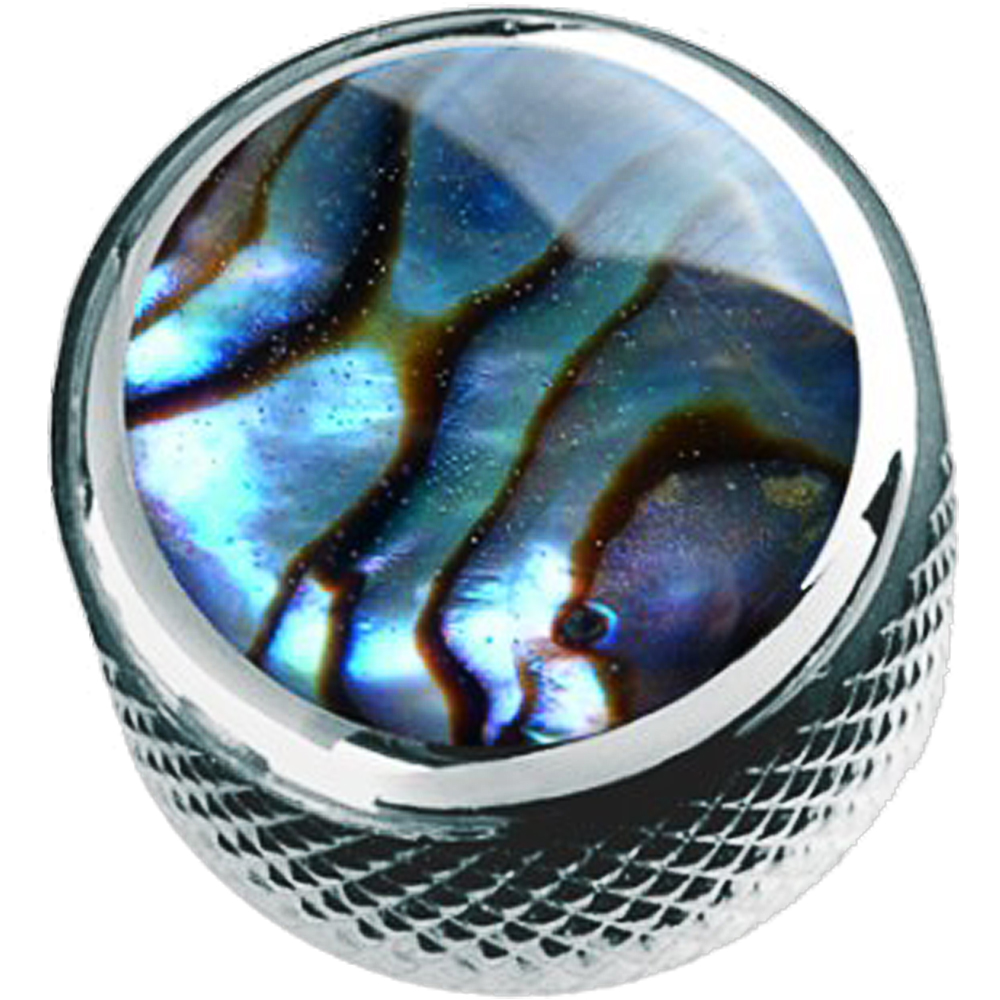 Q-parts DOME Natural Abalone Shell in Chrome KCD-0005 コントロールノブ