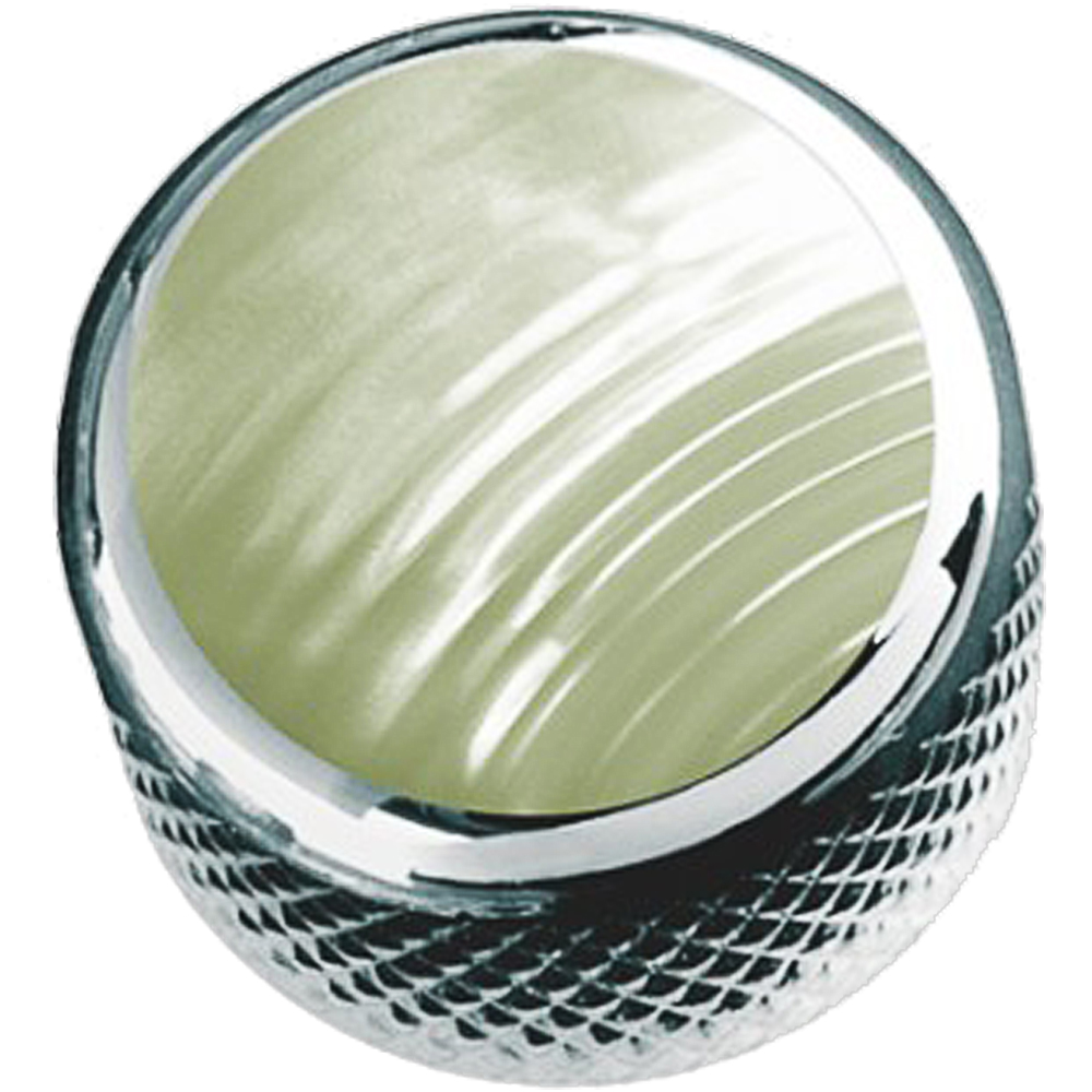 Q-parts DOME Ripple Pearl Shell in Chrome KCD-0026 コントロールノブ