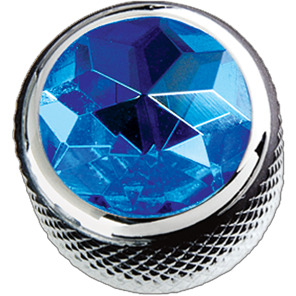 Q-parts DOME Blue Crystal in Chrome KCD-0089 コントロールノブ