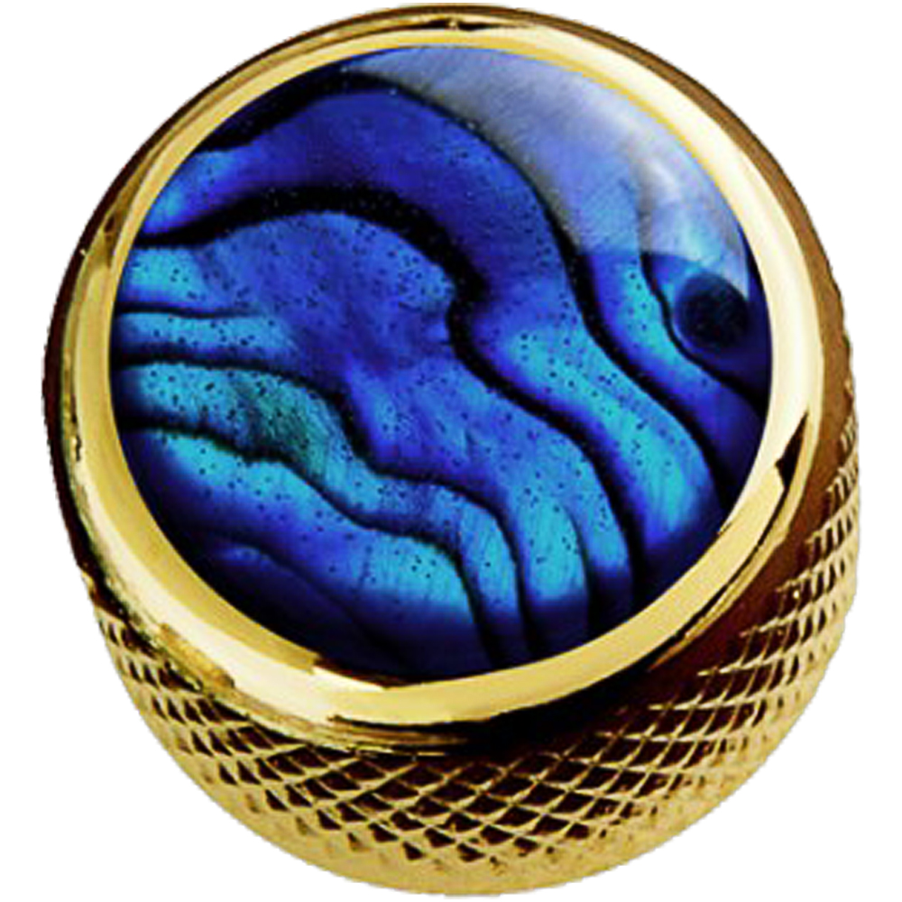 Q-parts DOME Blue Abalone in Gold KGD-0003 コントロールノブ
