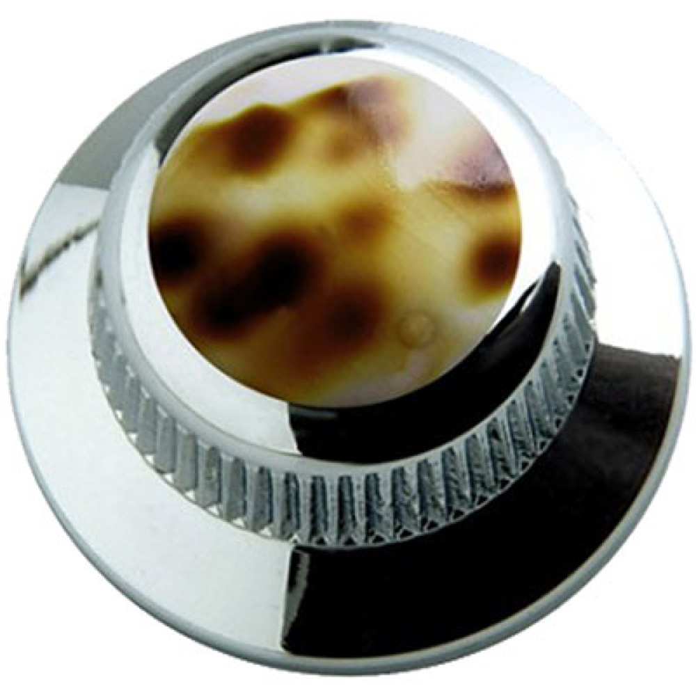 Q-parts UFO KNOB Leopard Shell in Chrome KCU-0728 コントロールノブ
