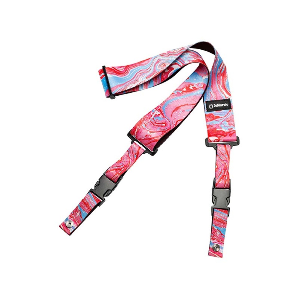 Dimarzio DD2244 Steve Vai ClipLock Blue Cherry Universe ギターストラップ