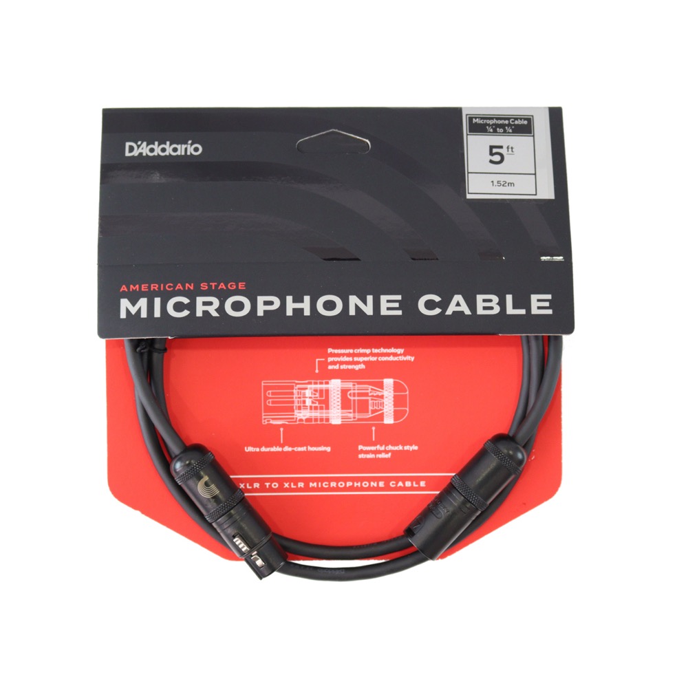 Planet Waves by D’Addario PW-AMSM-05 American Stage Microphone Cables マイクケーブル