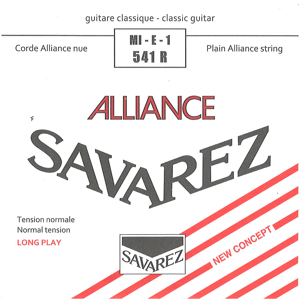 SAVAREZ 541R ALLIANCE Normal tension クラシックギター弦 1弦 バラ弦