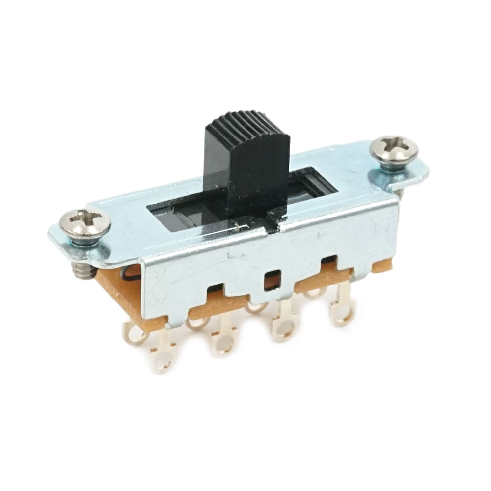 Montreux SWITCHCRAFT MG switch ON-OFF-ON Black No.1580 ムスタング用スライドスイッチ ギターパーツ