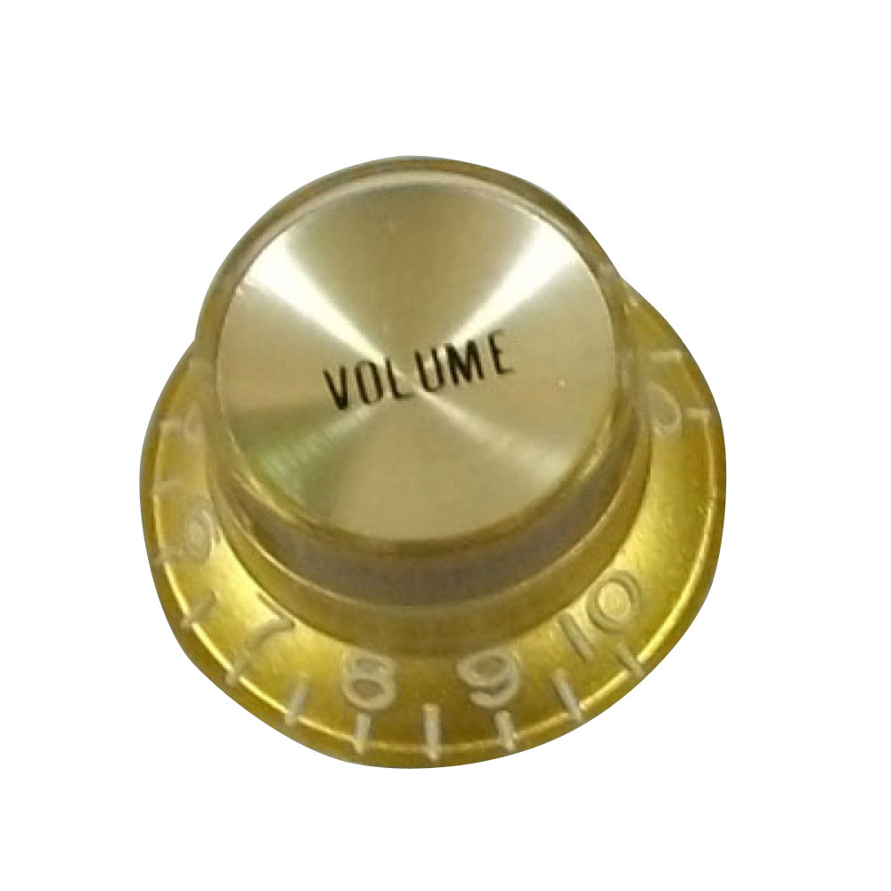 Montreux Inch Reflector Knob Volume Gold (G top) No.8243 ギターパーツ
