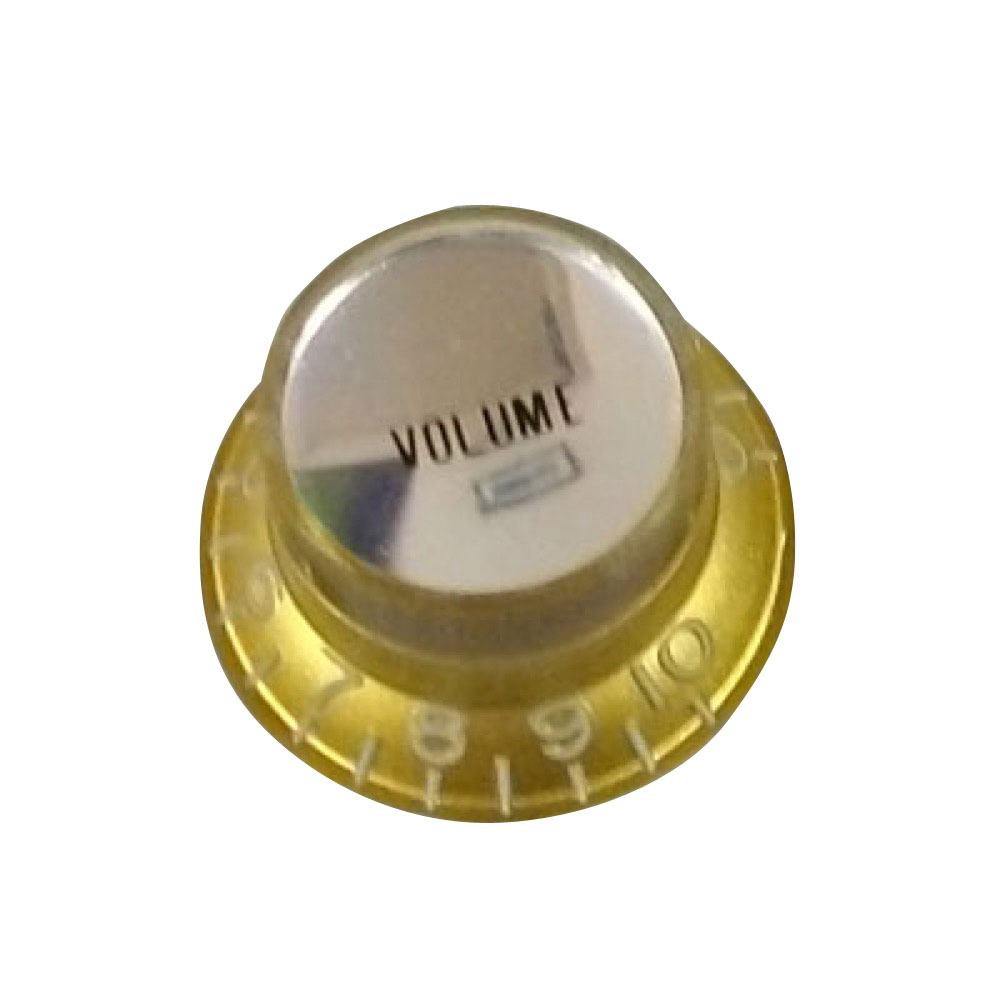 Montreux Inch Reflector Knob Volume Gold (S top) No.8245 ギターパーツ