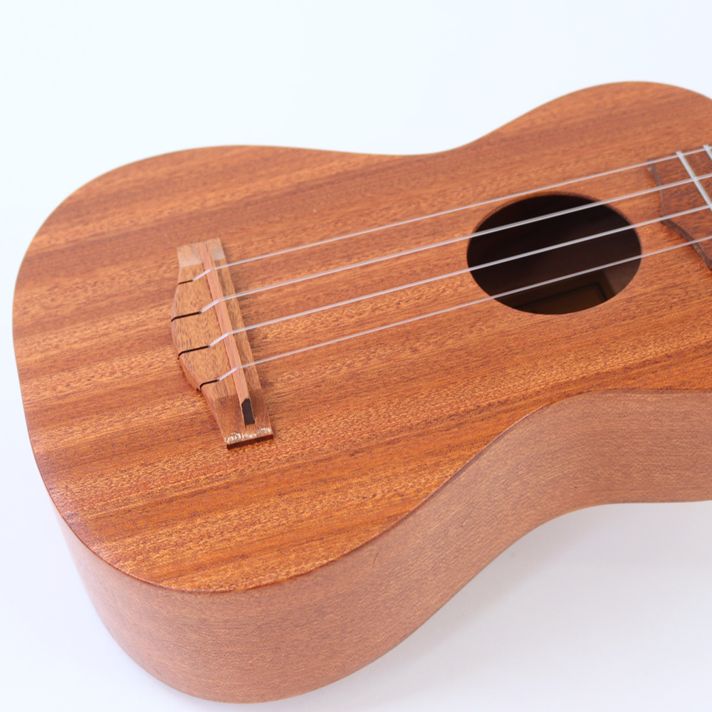 Kelii ケリィ S-BLN/M ソプラノロングネック ウクレレ ブリッジ付近画像