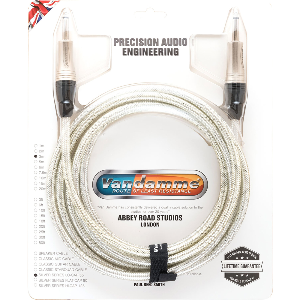 Van Damme VSL3SS Silver Series Lo-Cap 55 3m S-S シールド