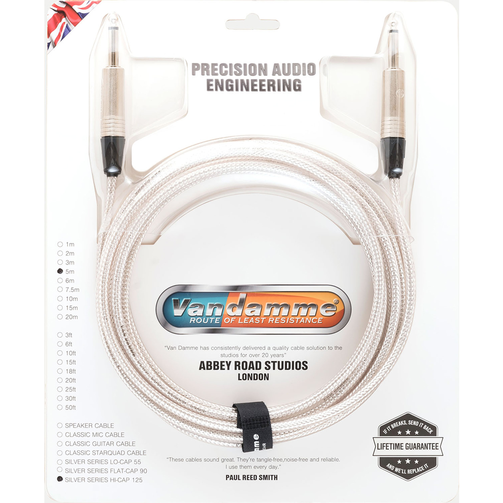 Van Damme VSH5SS Silver Series Hi-Cap 125 5m S-S シールド