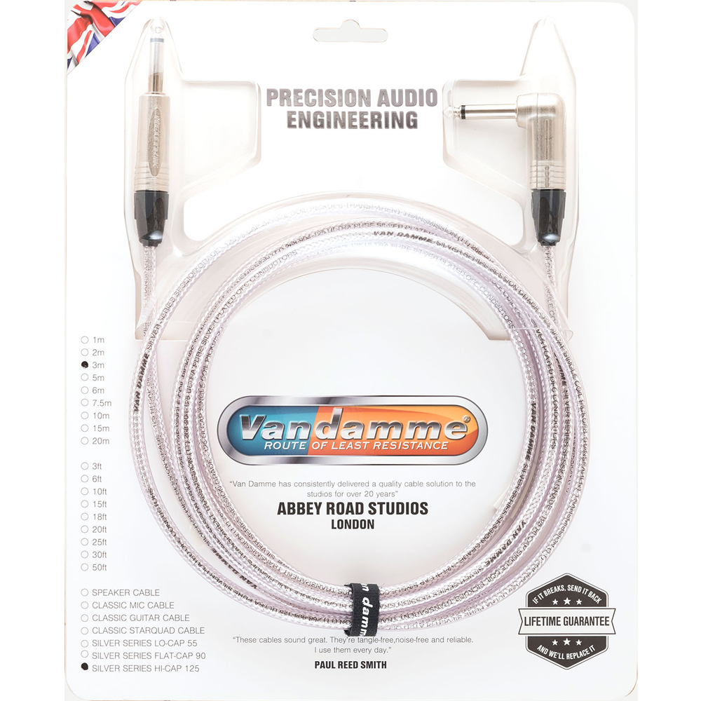 Van Damme VSH3SL Silver Series Hi-Cap 125 3m S-L シールド