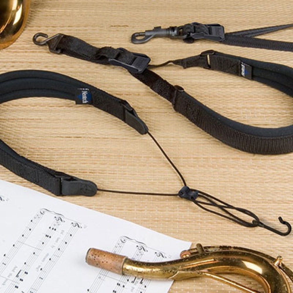 Neotech Wick-it Sax Strap X-Long Swivel (スナップフック) Black #8401172 サックス用ストラップ イメージ画像