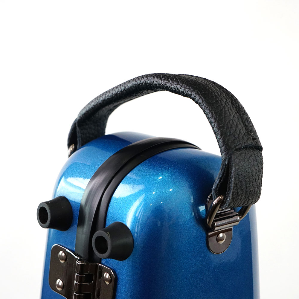 CC Shiny Case CC2-ASSU-LBL アルトサクソフォン用スタンドアップ C.C.シャイニーケース II ライトブルー 持ちて部分画像