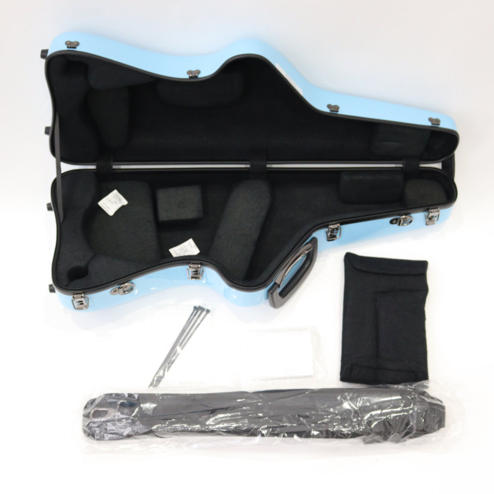 CC Shiny Case CC2-ASSU-AQ アルトサクソフォン用スタンドアップ C.C.シャイニーケース II アクア ケース内部画像