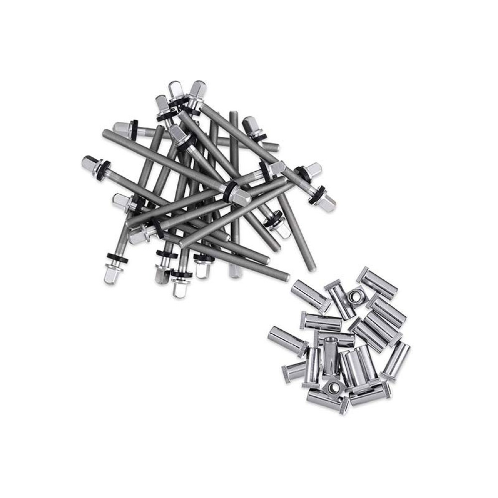 DW DW-SMTP50S65 True-Pitch 50 6.5″スネア用 テンションロッド ステンレス 受ナット付 20本パック